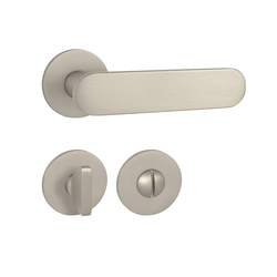 Kľučky na okrúhlych rozetách Strieborný Tupai