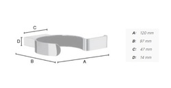 Držiaky na fén Strieborný SMEDBO