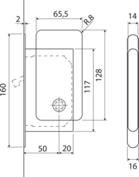 Sety - Zámky, mušle a madielka na posuvné drevené dvere Čierny AGB