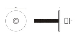 Príslušenstvo ku kovaniu na posuvné drevené dvere Strieborný JNF