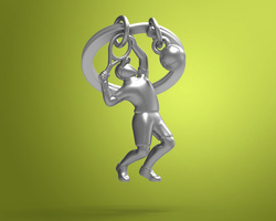 KĽÚČENKY Strieborný MTM