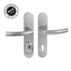 Bezpečnostné kovanie RC4 MPK - SECURO INOX S01 PLUS - SO ESSO NEM - nerez matná | MP-KOVANIA.sk