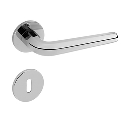 Kľučky na okrúhlych rozetách Strieborný Tupai