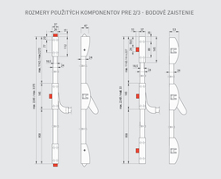Povrchové panikové kovanie Čierny DORMAKABA