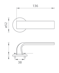 Kľučky na okrúhlych rozetách Sivý Tupai