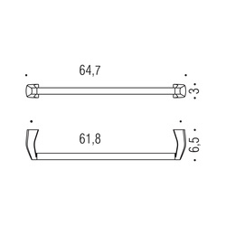 Držiaky na uterák Strieborný COLOMBO