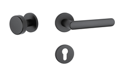 Kľučky na okrúhlych rozetách Čierny APRILE