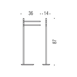 Držiaky na uterák Čierny COLOMBO