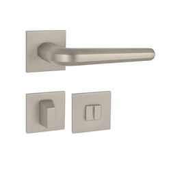 Kľučky na hranatých rozetách Strieborný Tupai