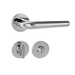 Kľučky na okrúhlych rozetách Strieborný Tupai