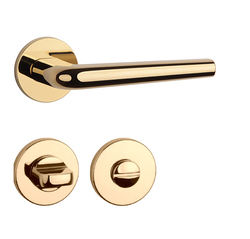 Kľučky na okrúhlych rozetách Zlatý APRILE