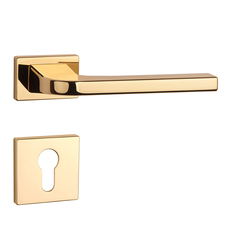 Kľučky na obdĺžnikových rozetách Zlatý APRILE