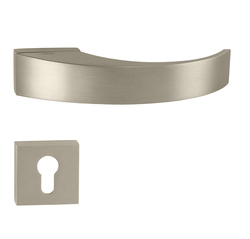 Kľučky na obdĺžnikových rozetách Strieborný Tupai