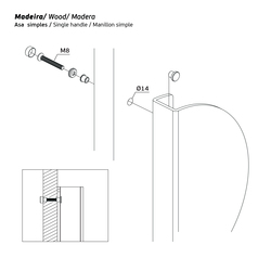 Madlá okrúhle vyosené Strieborný JNF