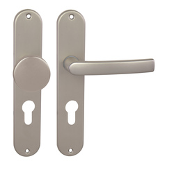 Kľučky na oválnych štítoch Strieborný BA