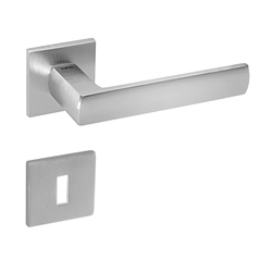 Kľučky na hranatých rozetách Strieborný Tupai