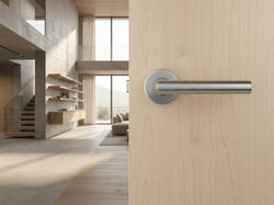 Kľučky na okrúhlych rozetách Strieborný MPK