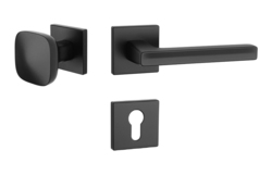 Kľučky na hranatých rozetách Čierny APRILE