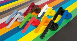 Kľučky na okrúhlych rozetách Sivý COLOMBO