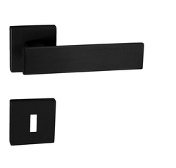 Kľučky na hranatých rozetách Čierny Tupai