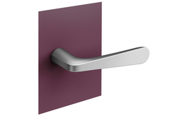 Minimalistické kľučky bez rozety na interiérové dvere Strieborný NUDA - VERUM ITALY