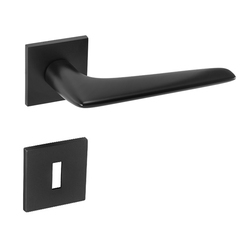 Kľučky na hranatých rozetách Čierny Tupai