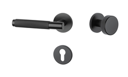 Kľučky na okrúhlych rozetách Čierny APRILE