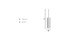 WC kefy s nádobou Strieborný SMEDBO