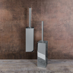 WC kefy s nádobou Strieborný COLOMBO