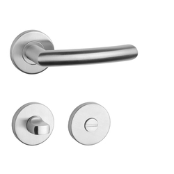 Kľučky na okrúhlych rozetách Strieborný STERK