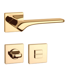 Kľučky na hranatých rozetách Zlatý APRILE