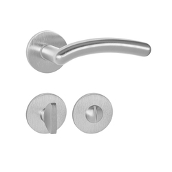 Kľučky na okrúhlych rozetách Strieborný Tupai