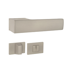 Kľučky na obdĺžnikových rozetách Strieborný Tupai