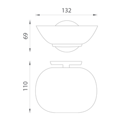 Misky na mydlo / mydlovničky Zlatý SMEDBO