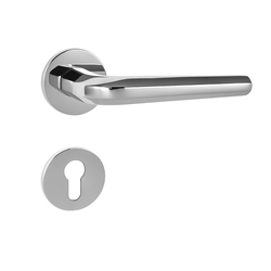 Kľučky na okrúhlych rozetách Strieborný Tupai