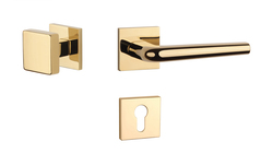 Kľučky na hranatých rozetách Zlatý APRILE