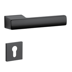 Kľučky na obdĺžnikových rozetách Čierny APRILE