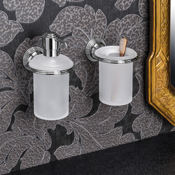 Držiaky na kefky a dózy Strieborný COLOMBO