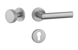 Kľučky na okrúhlych rozetách Strieborný APRILE