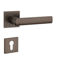 Kľučky na hranatých rozetách Hnedý APRILE