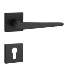 Kľučky na hranatých rozetách Čierny APRILE