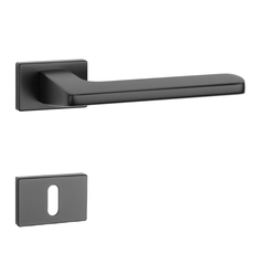 Kľučka na dvere AS - YUKA - RT 7S CIM - čierna matná (BK) | MP-KOVANIA.sk