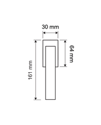 Hranaté kľučky na okná Zlatý LINEA CALI