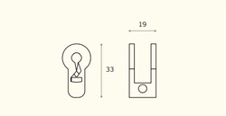 Príslušenstvo ku kľučkám na dvere Čierny JNF