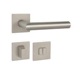 Kľučky na hranatých rozetách Strieborný Tupai