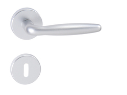 Kľučka na dvere UC - VERONA - R STM - strieborná matná (MP1) | MP-KOVANIA.sk