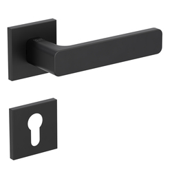 Kľučky na hranatých rozetách Čierny Griffwerk