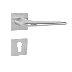 Kľučky na hranatých rozetách Strieborný Tupai