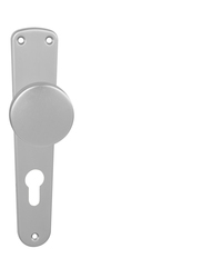 Guľa na dvere BA - GUĽA NA ŠTÍTE 2200 - B STM - strieborná matná (F1) | MP-KOVANIA.sk