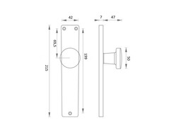 Gule priame na hranatých štítoch Bronzový Ghidini